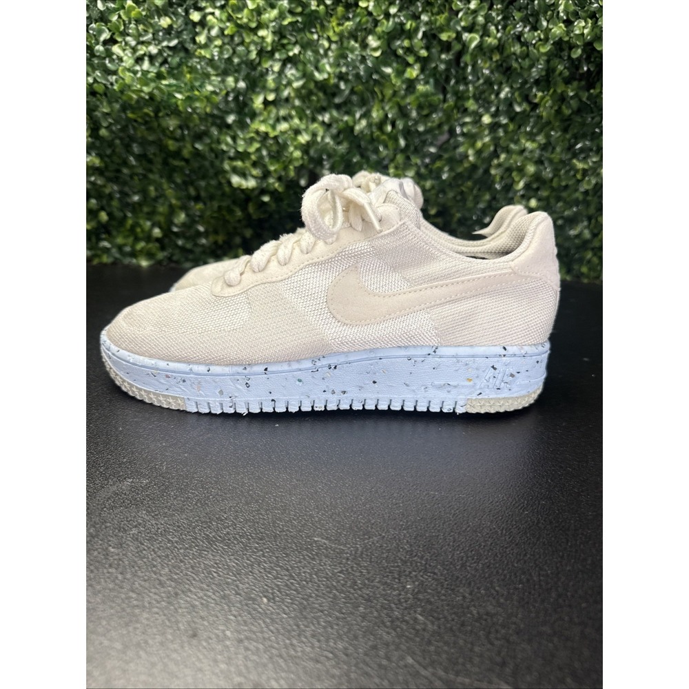 Nike Air Force 1 Crater Flyknit Pure Platinum Sneakers Women's Size 8 Shoes